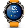 Часы Garmin Fenix 8 47mm Amoled Sapphire Titanium Orange 010-02904-11 фото 13