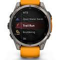 Часы Garmin Fenix 8 47mm Amoled Sapphire Titanium Orange 010-02904-11 фото 6