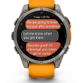 Часы Garmin Fenix 8 47mm Amoled Sapphire Titanium Orange 010-02904-11 фото 10
