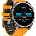 Часы Garmin Fenix 8 47mm Amoled Sapphire Titanium Orange 010-02904-11 фото 14