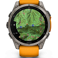 Часы Garmin Fenix 8 47mm Amoled Sapphire Titanium Orange 010-02904-11 фото 5