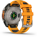 Часы Garmin Fenix 8 47mm Amoled Sapphire Titanium Orange 010-02904-11 фото 11
